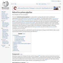 School-to-prison pipeline