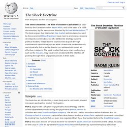 The Shock Doctrine