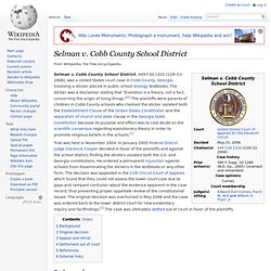 Selman v. Cobb County School District