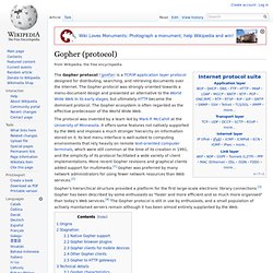 Gopher (protocol)