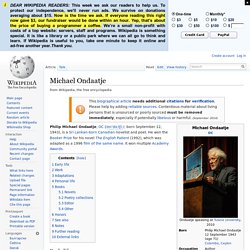 Michael Ondaatje