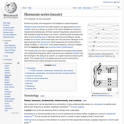 Harmonic series (music)