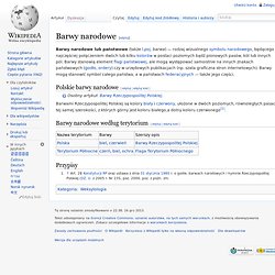 Barwy narodowe - wikipedia