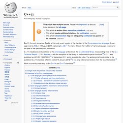 C++0x - Wikipedia, the free encyclopedia - Vimperator