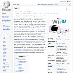 Nintendo Wii U (Wikipedia)