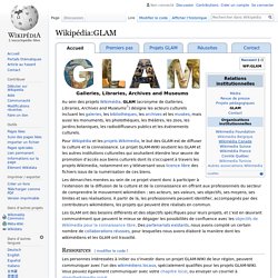 Wikipédia:GLAM