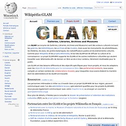 Définition projets GLAM