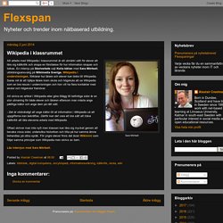 Flexspan: Wikipedia i klassrummet