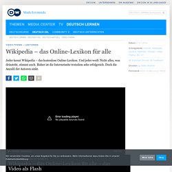 Wikipedia – das Online-Lexikon für alle