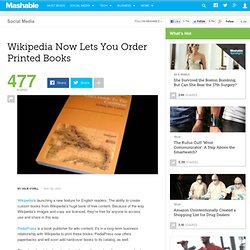 Wikipedia Now Lets You Order Printed Books