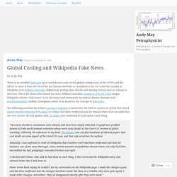 Global Cooling and Wikipedia Fake News