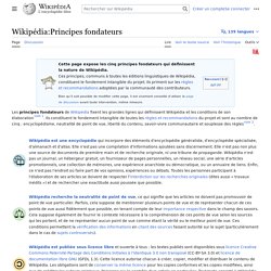 Wikipédia - Principes fondateurs