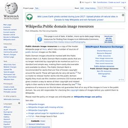 Wikipedia list of Public Domain resources