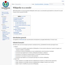 Wikipedia va a scuola! - Wikimedia Italia