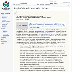 English Wikipedia anti-SOPA blackout