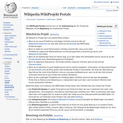 WikiProjekt Portale