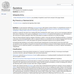 Dysleksia - Wikipeetia, the misspelled encyclopedia