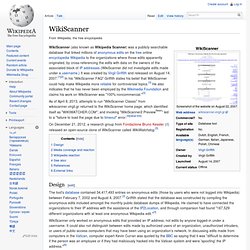 WikiScanner