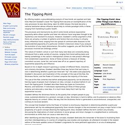 The Tipping Point Summary at WikiSummaries, free book summaries