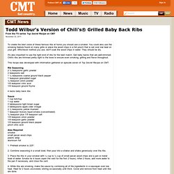 Todd Wilbur's Chili's® Grilled Baby Back Ribs