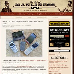 Wilderness Survival Cell Phone