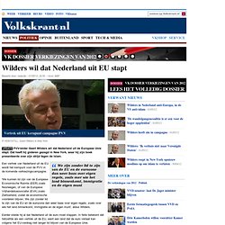 Nieuws: wat Wilders wil