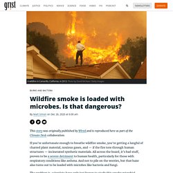 26 déc. 2020 Wildfire smoke is loaded with microbes. Is that dangerous?