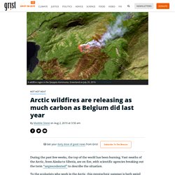 Arctic wildfires are releasing as much carbon as Belgium did last year
