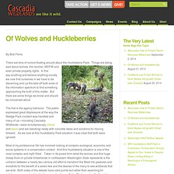 Of Wolves and Huckleberries