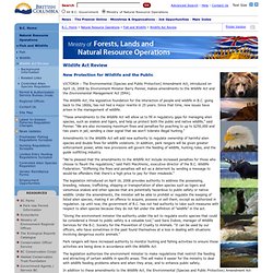 Fish and Wildlife - Natural Resource Operations - Province of British Columbia