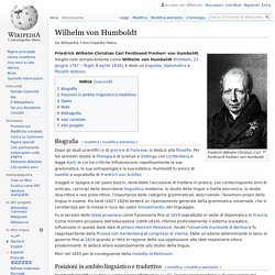 Prussia - Wilhelm von Humboldt