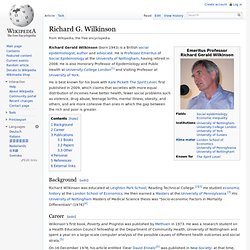Richard G. Wilkinson @wikipedia.org