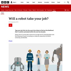 Will a robot take your job? - BBC News