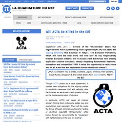 Will ACTA Be Killed in the EU?