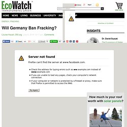 Will Germany Ban Fracking?