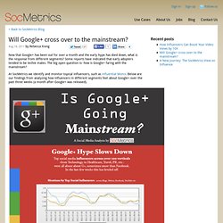 Will Google+ cross over the mainstream?