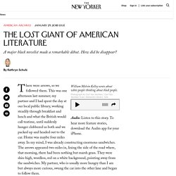 William Melvin Kelley: The Lost Giant of American Literature