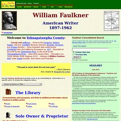 William Faulkner on the Web