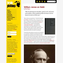 William James on Habit