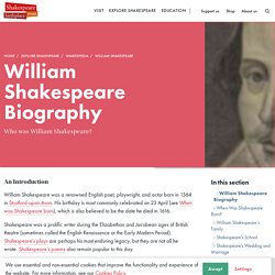 William Shakespeare Biography