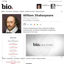 William Shakespeare - Biography - Poet, Playwright - Biography.com