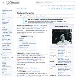 William Thurston