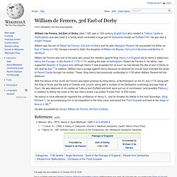 William de Ferrers, 3rd Earl of Derby