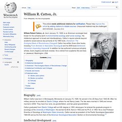 William R. Catton, Jr.