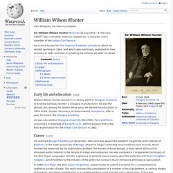 William Wilson Hunter