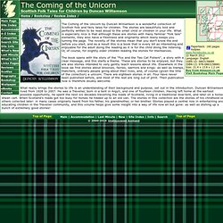The Coming of the Unicorn: Scottish Folk Tales for Children by Duncan Williamson: Undiscovered Scotland Review