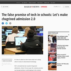 Daniel Willingham: The false promise of tech in schools
