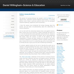 Daniel Willingham - Daniel Willingham: Science and Education Blog