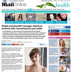 laura willmott: teenager died from anorexia