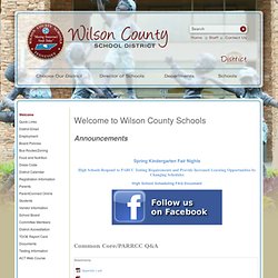 Wilson County Schools - About Our District